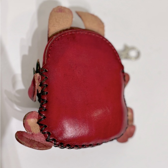 Handcrafted Genuine Leather Coin Purse / Rabbit - Picture 4 of 5